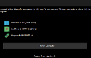 The main user interface. Running on Windows with Dark Mode enabled.