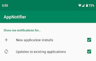 AppNotifier screenshot 1