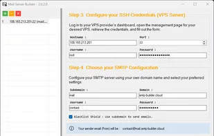 Mail Server Builder screenshot 2