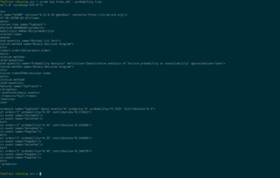 Command-line usage example