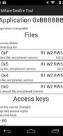 MIFARE DESFire EV1 NFC Tool screenshot 2