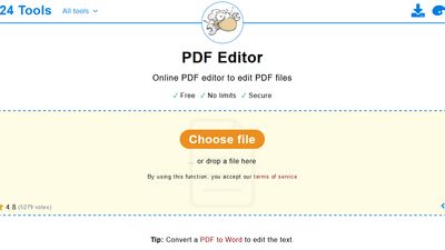 PDF Editor file selection window