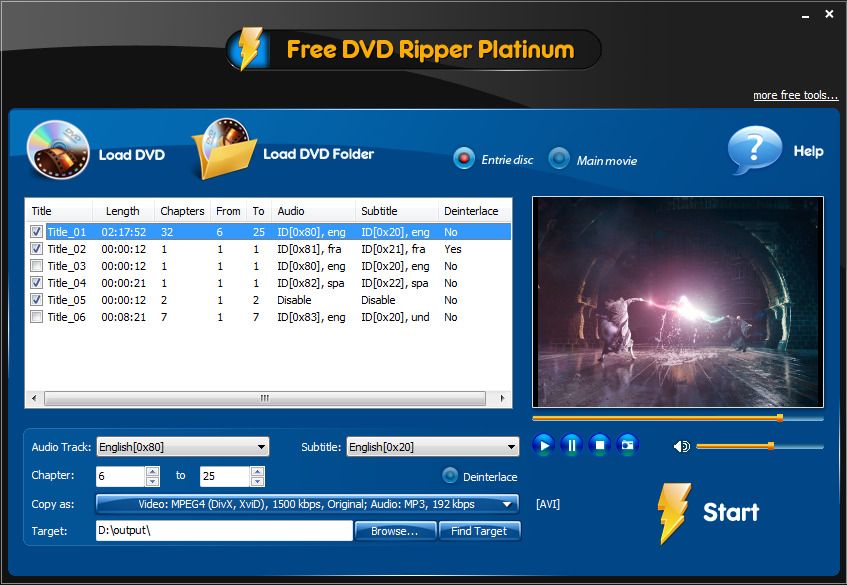 Concesión Intento Orgulloso Free DVD Ripper Platinum Alternatives: Top 10 DVD Rippers and similar apps  | AlternativeTo