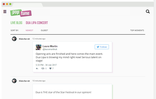 Live Blog screenshot 1