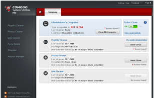 Comodo System Utilities screenshot 3