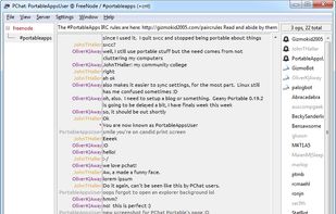 PChat-IRC screenshot 1