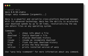 Warp Download Manager screenshot 1