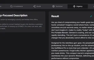 Urgency Description Sample