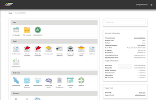 Our customised control panel