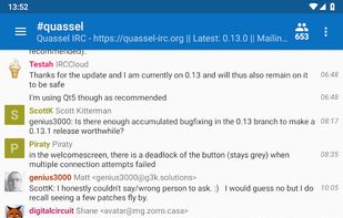 QuasselDroid screenshot 2