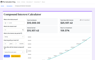 Compound Interest Calculator