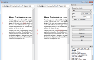 DiffPDF FOSS screenshot 1