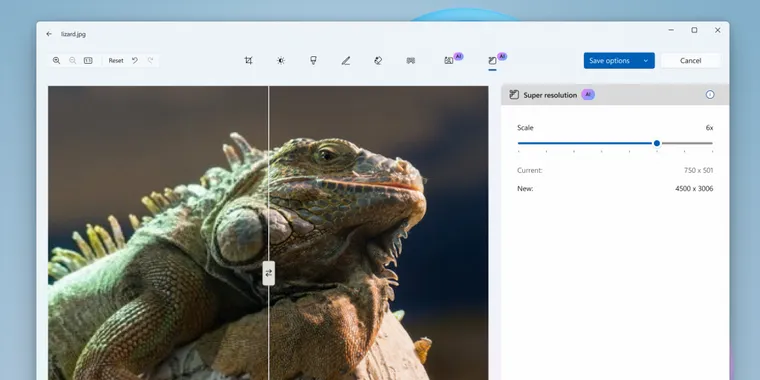 Microsoft Photos now supports Super Resolution and OCR on Windows 11 Copilot+ PCs image