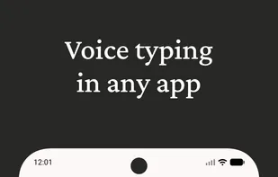 Voice typing in any app