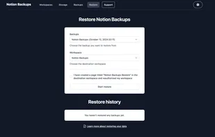 Notion Backups Restore