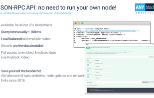 Anyblock JSON-RPC Node API screenshot 1