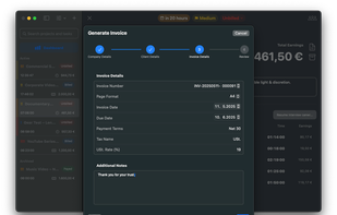 TimeBill screenshot 3