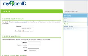 Sign up Page