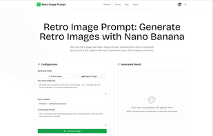 Retro Image Prompt screenshot 1