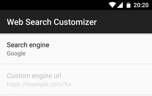 Web Search Customizer screenshot 1