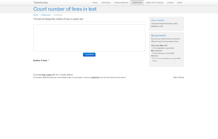 Count number of lines in text screenshot 1
