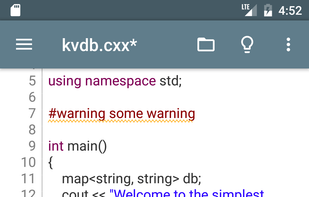 Cxxdroid screenshot 2