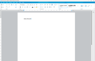 MyOffice Text running under Windows 11