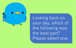 Reflect on today's little joys.