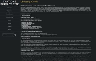Advice on choosing a VPN.