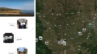Ente adds interactive Trip layout with map and timeline for photo albums image