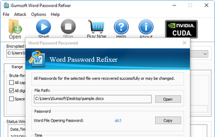 iSumsoft Word Password Refixer screenshot 1