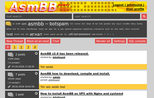 The default theme Wasp.