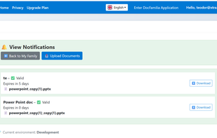 List notifications for documents expiry dates. Notifications can be rescheduled