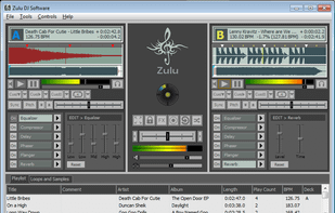 Zulu DJ Mixing Software - Main Screen