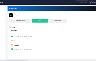 See how many visits you've got and where are you are let's spend more time.
