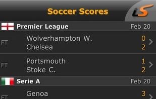 LiveScore screenshot 1