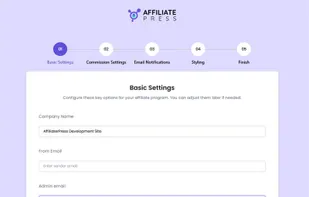Easy Setup Wizard Screen 2