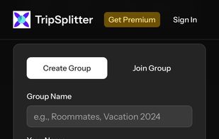 TripSplitter screenshot 1
