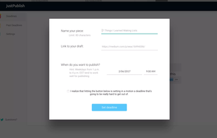 JustPublish screenshot 1