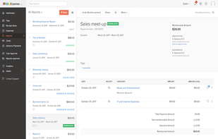Zoho Expense screenshot 1