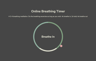 Online Breathing Timer screenshot 1