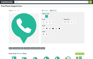 Editor features: Set colors, rotate, scale, flip and more
