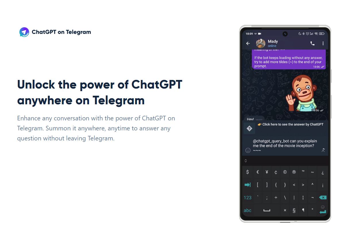 chatgpt plus free telegram