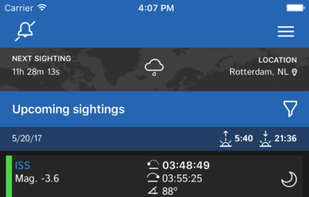 ISS Detector screenshot 1