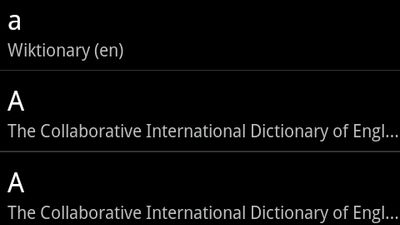 Aarddict on Android: Text lookup