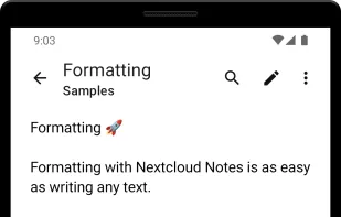 Nextcloud Notes screenshot 3