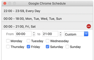 Cisdem AppCrypt for computer - the schedule feature