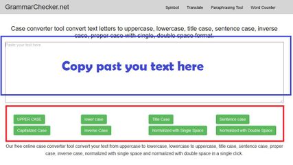 Case Converter - GrammarChecker.net screenshot 1