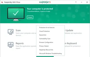 Kaspersky Antivirus - More tools