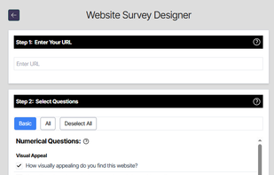 Website Survey Designer